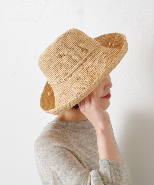 BEARDSLEY（ビアズリー）の「《近日予約開始・Sans Arcidet》ハット（ハット・レディース・ブラック/アイボリー/ベージュ/キャメル・58）」の2枚目の写真