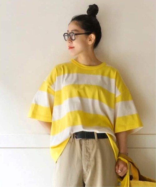 G.F.G.S 22070440700010 G.F.G.S.ボーダーTOP(luxe special) レディース ブラック×ホワイト FREE JOURNAL STANDARD LUXE（ジャーナルスタンダード ラックス）の