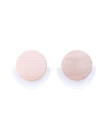 3coins | WOODクリアピアス(ピアス（両耳用）)