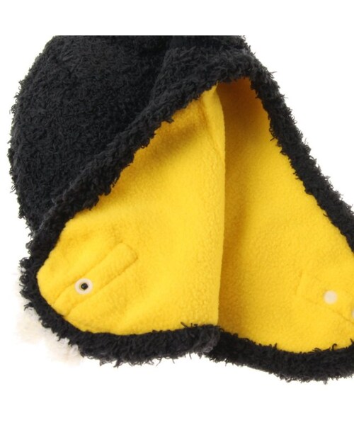 PARTY PARTY（パーティーパーティー）の「YETI 耳当て付ニット帽（帽子・キッズ・チャコール/オフホワイト/ピンク・48-50/52-54）」の10枚目の写真