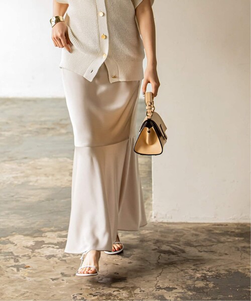 Noble（ノーブル）の「《予約》ヴィンテージサテンマーメイドスカート