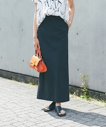 RIVE DROITE | 予約【ストレッチ性ある快適な履き心地】ライトクロスロングストレートスカート(スカート)