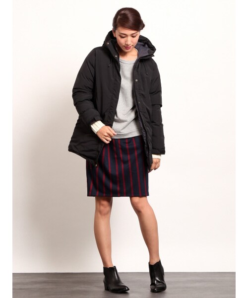 MYSELF ABAHOUSE（マイセルフアバハウス）の「ダウンコート（ジャケット/アウター・レディース・ブラック/カーキ・S/M）」の10枚目の写真