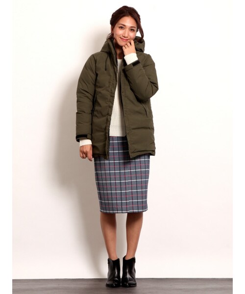 MYSELF ABAHOUSE（マイセルフアバハウス）の「ダウンコート（ジャケット/アウター・レディース・ブラック/カーキ・S/M）」の9枚目の写真