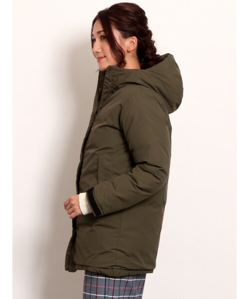 MYSELF ABAHOUSE（マイセルフアバハウス）の「ダウンコート（ジャケット/アウター・レディース・ブラック/カーキ・S/M）」の4枚目の写真