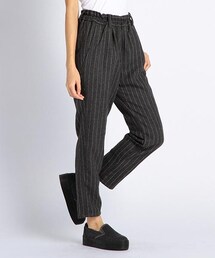 DOUBLE NAME | ストライプ柄イージーパンツ(パンツ)