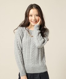 LOWRYS FARM | ５ゲージACNケーブルプルオーバーロングスリーブ/mikoa(トップス)