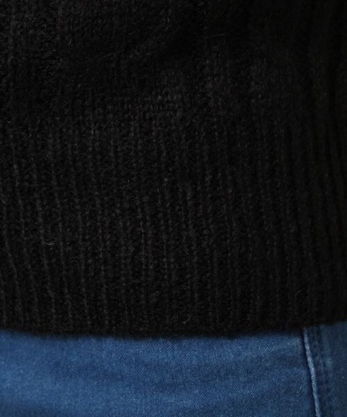 LOWRYS FARM（ローリーズファーム）の「５ゲージACNケーブルプルオーバーロングスリーブ/mikoa（トップス・アイボリー/ブラック/グレー/グリーン・Ｍ/Ｌ）」の10枚目の写真