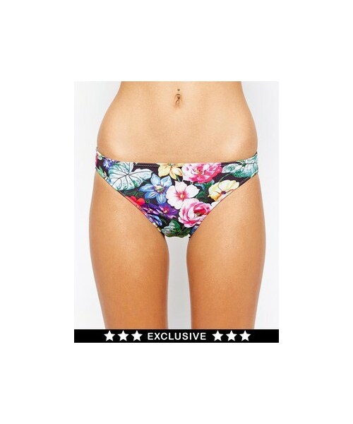 MOTEL(モーテル)の「Motel Exclusive To ASOS Cottage Garden Hipster Bikini Bottom - Cottage garden multi(水着・レディース・Cottage garden multi・S)」の1枚目の写真