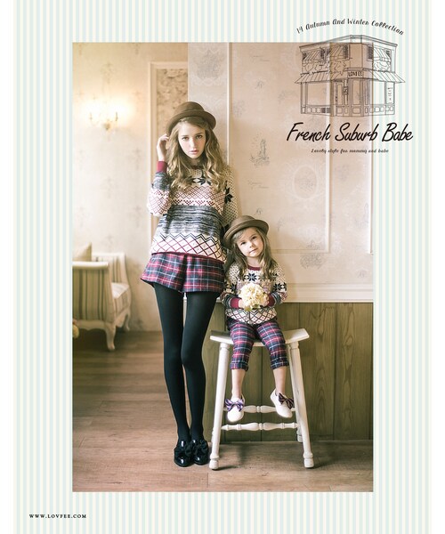 LOVFEE（ラッフィ）の「La petite 學院格紋半鬆緊短褲（パンツ・レディース・黑白格/紅藍格・S/M/L）」の11枚目の写真