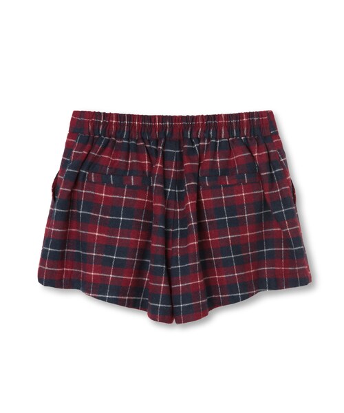 LOVFEE（ラッフィ）の「La petite 學院格紋半鬆緊短褲（パンツ・レディース・黑白格/紅藍格・S/M/L）」の8枚目の写真