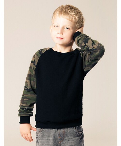 LOVFEE（ラッフィ）の「Le gentle 軍風迷彩長袖上衣（トップス・キッズ・黑/灰・1-2/3-4/5-6）」の6枚目の写真