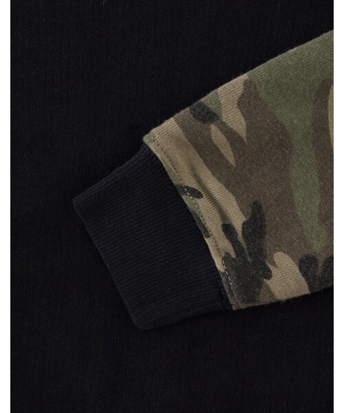 LOVFEE（ラッフィ）の「Le gentle 軍風迷彩長袖上衣（トップス・キッズ・黑/灰・1-2/3-4/5-6）」の4枚目の写真