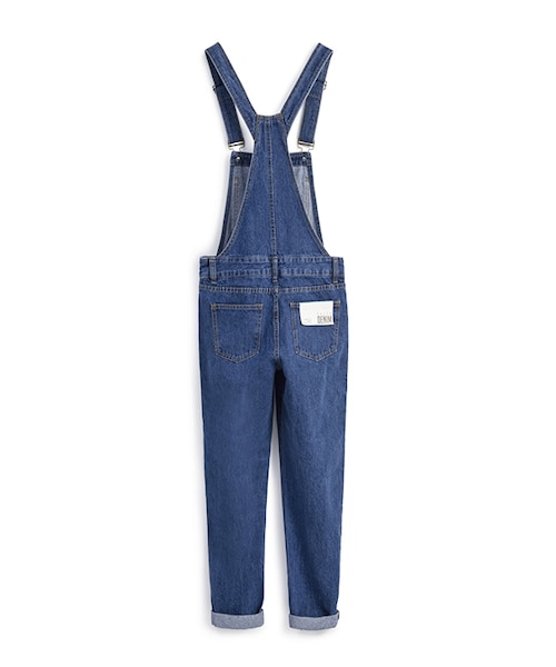 PAZZO（パッゾ）の「街頭男孩風丹寧吊帶長褲（パンツ・レディース・牛仔藍・S/M/L）」の2枚目の写真