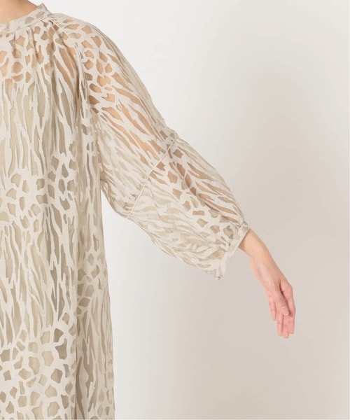 【極美品】 IENA イエナ 麻混GIRAFFEオパールカフタン ワンピース SLOBE IENA（スローブイエナ）の「GIRAFFEオパールカフタン