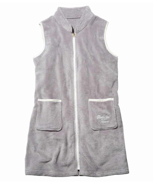 PEACH JOHN（ピーチジョン）の「ＰＪ　ＲＯＯＭ／もこもこあったかスリープベスト（アンダーウェア・レディース・オフホワイト/グレー・ワンサイズ）」の2枚目の写真