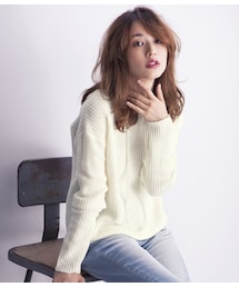 PEACH JOHN | ＰＪ　ＢＡＳＩＣ／スーパーホット着痩せセーター(トップス)