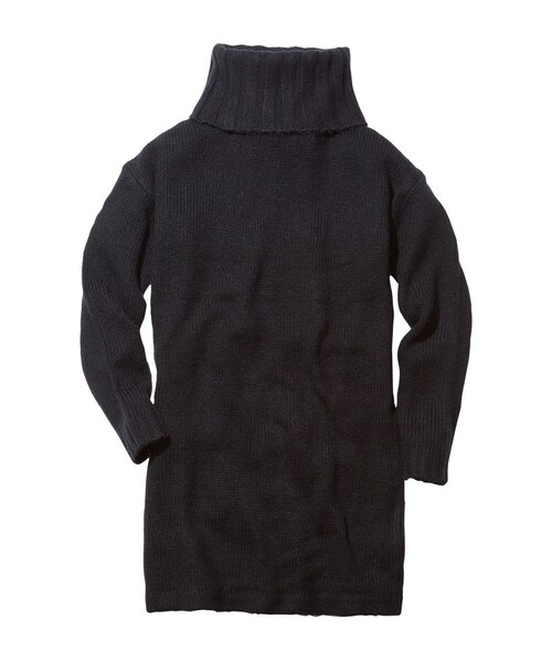 PEACH JOHN（ピーチジョン）の「ＰＪ　ＢＡＳＩＣ／スーパーホットタートルニットワンピ（ワンピース/ドレス・レディース・ブラック/パウダーグレー/パウダーピンク/パウダースカイ・S/M/M/L）」の2枚目の写真