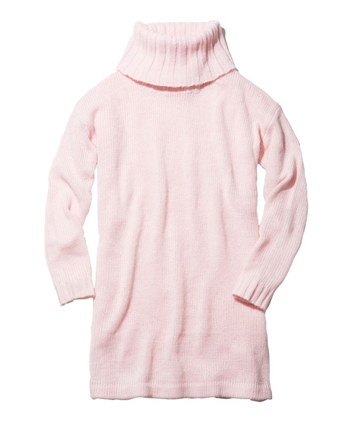 PEACH JOHN（ピーチジョン）の「ＰＪ　ＢＡＳＩＣ／スーパーホットタートルニットワンピ（ワンピース/ドレス・レディース・ブラック/パウダーグレー/パウダーピンク/パウダースカイ・S/M/M/L）」の4枚目の写真
