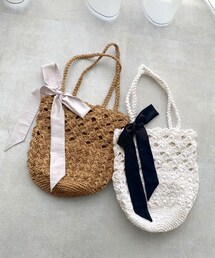 OLIVE des OLIVE | リボン付きペーパーバッグ(ショルダーバッグ)