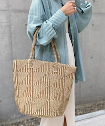 CIAOPANIC | 肩掛け可能で大容量、サイザルBAG(トートバッグ)