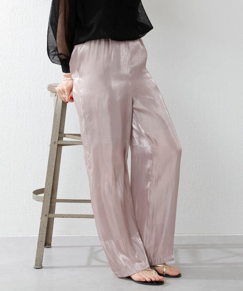 SHENERY（シーナリー）の「グリッターシアーイージーパンツ（その他パンツ・レディース・パープル/グレー・F）」の2枚目の写真