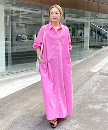 SHENERY | コットンマキシシャツワンピース(ワンピース)