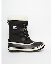 SOREL | Sorel Winter Carnival Sherpa Snow Cuff Black Boots - Black(ブーツ)