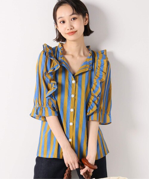 IENA(イエナ)の「【SZ Blockprints/エスゼットブロックプリント】Hartleyブラウス(その他・ナチュラル/フリー)」の2枚目の写真