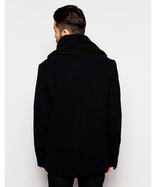 schott（ショット）の「Schott Peacoat（ジャケット/アウター・メンズ・navy・XL-Chest 42-44"/S-Chest 36-38"/M-Chest 38-40"）」の2枚目の写真