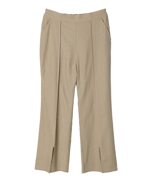 Green　Parks（グリーンパークス）の「【予約】ベルギーリネン混 スリット入りパンツ（パンツ・ダークグレー/オレンジ/モカ/ブルー・F）」の19枚目の写真