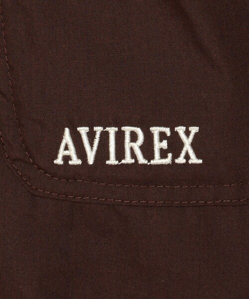 AVIREX（アヴィレックス）の「TUCK GATHERS WIDE PANTS/ タックギャザーワイドパンツ（パンツ・IVORY/BLACK/BROWN・F）」の8枚目の写真