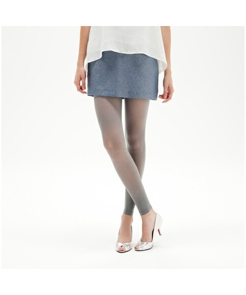 靴下屋（クツシタヤ）の「30デニールシアーレギンス10分丈（レギンス・スパッツ・レディース・アイボリー/シルバーグレー/グレー/クロ/チャコールグレー/グレージュ/ベビーピンク/オールドピンク/コン・M～L）」の10枚目の写真