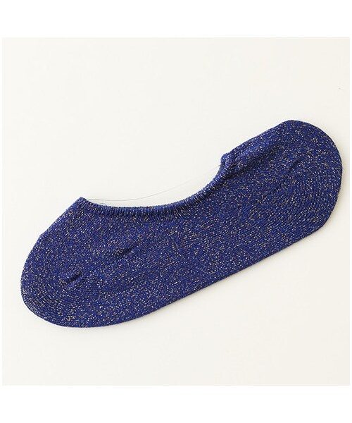 靴下屋（クツシタヤ）の「Ｎｅｗラメ無縫製カバーソックス（ソックス・靴下・レディース・オフホワイト/グレー/クロ/アカ/ブルー・22.0～24.0cm）」の4枚目の写真