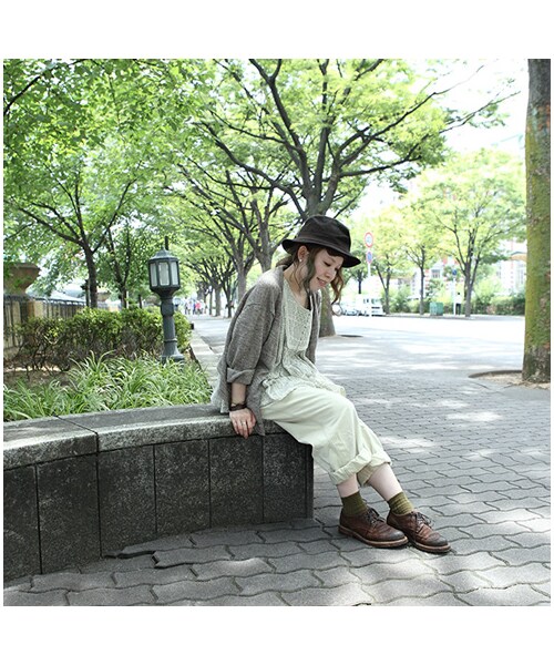 靴下屋（クツシタヤ）の「太リブショートソックス（ソックス・靴下・レディース・キナリ/サラシ/クロ/グレーモク/チャコールモク/チェリーピンク/エンジ/カラシ/カーキ/ブルー/コン/ダークターコイズ・22.0～24.0cm）」の13枚目の写真