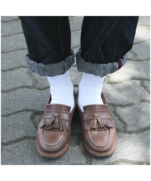 靴下屋（クツシタヤ）の「太リブショートソックス（ソックス・靴下・レディース・キナリ/サラシ/クロ/グレーモク/チャコールモク/チェリーピンク/エンジ/カラシ/カーキ/ブルー/コン/ダークターコイズ・22.0～24.0cm）」の10枚目の写真