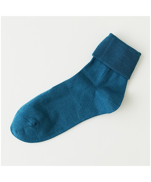 靴下屋（クツシタヤ）の「薄手の三つ折りショートソックス（ソックス・靴下・レディース・オフホワイト/サラシ/グレー/クロ/チャコールモク/アカ/カーキ/ブルー/ターコイズブルー/ノウコン・22.0～24.0cm）」の10枚目の写真