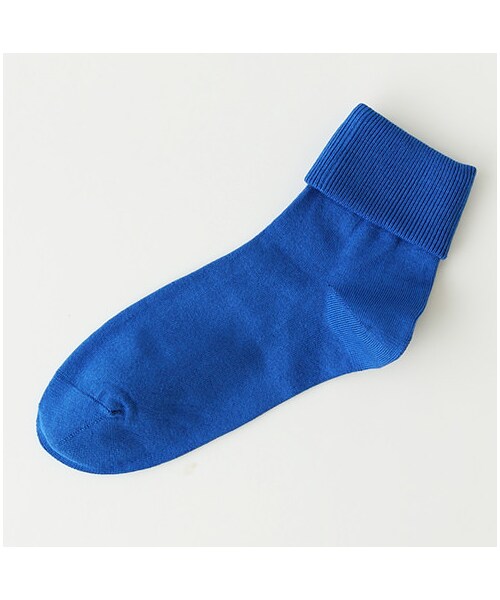 靴下屋（クツシタヤ）の「薄手の三つ折りショートソックス（ソックス・靴下・レディース・オフホワイト/サラシ/グレー/クロ/チャコールモク/アカ/カーキ/ブルー/ターコイズブルー/ノウコン・22.0～24.0cm）」の6枚目の写真