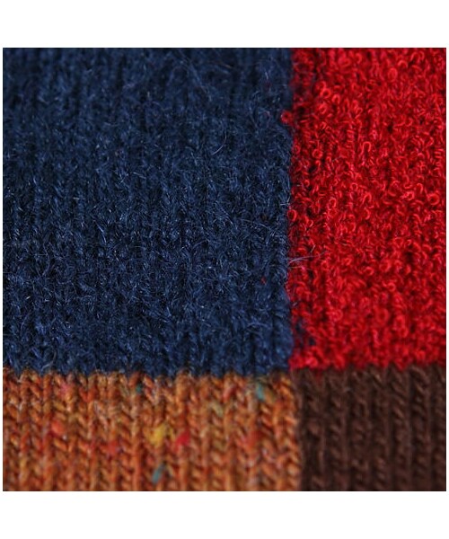 靴下屋（クツシタヤ）の「異素材ブロックショートソックス（ソックス・靴下・レディース・シルバーグレー/チャコールモク/ベージュモク/ピンクモク/アカ/ダークオレンジ/コン・22.0～24.0cm）」の15枚目の写真