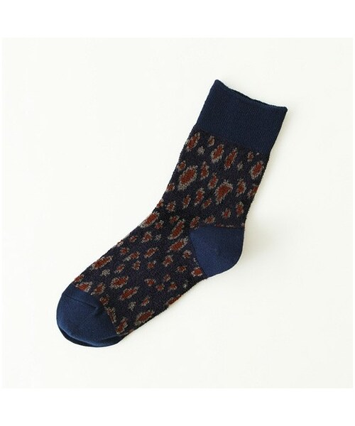 靴下屋（クツシタヤ）の「モールヒョウ柄ショートソックス
