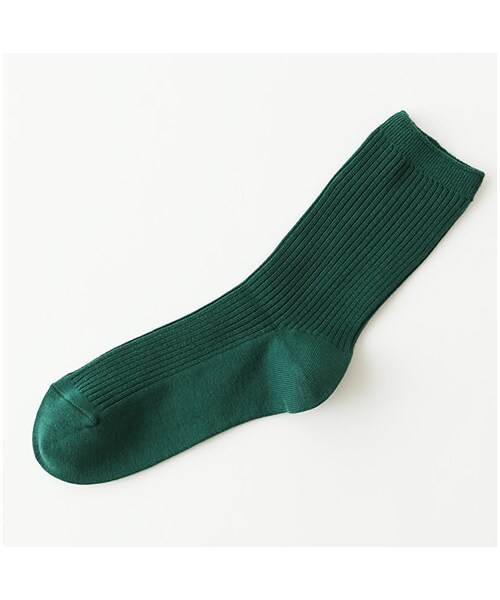 靴下屋（クツシタヤ）の「2×2リブソックス（ソックス・靴下・レディース・キナリ/サラシ/クロ/チャコールモク/モカチャ/アカ/エンジ/オレンジ/カラシ/ダークグリーン/コン/ロイヤルブルー・22.0～24.0cm）」の4枚目の写真