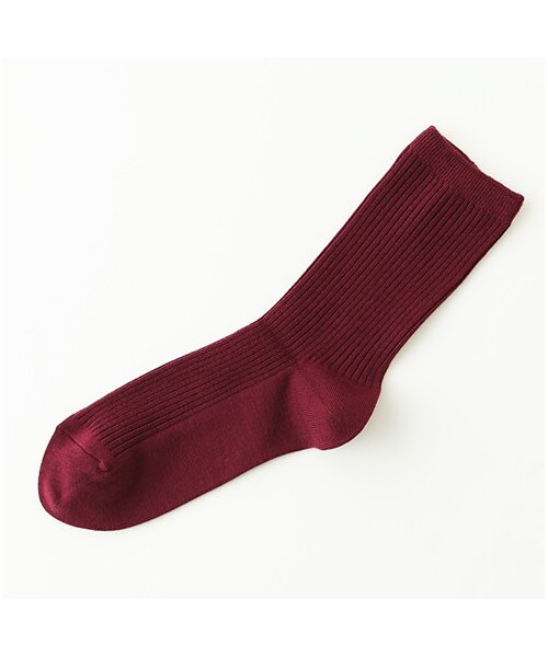 靴下屋（クツシタヤ）の「2×2リブソックス（ソックス・靴下・レディース・キナリ/サラシ/クロ/チャコールモク/モカチャ/アカ/エンジ/オレンジ/カラシ/ダークグリーン/コン/ロイヤルブルー・22.0～24.0cm）」の12枚目の写真