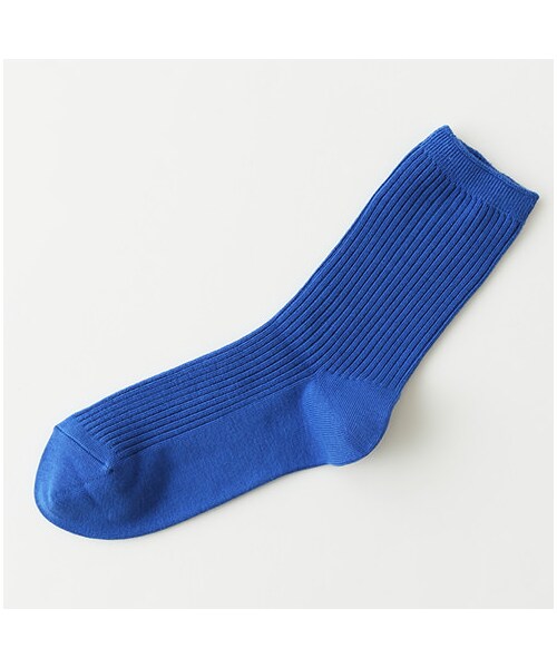 靴下屋（クツシタヤ）の「2×2リブソックス（ソックス・靴下・レディース・キナリ/サラシ/クロ/チャコールモク/モカチャ/アカ/エンジ/オレンジ/カラシ/ダークグリーン/コン/ロイヤルブルー・22.0～24.0cm）」の6枚目の写真