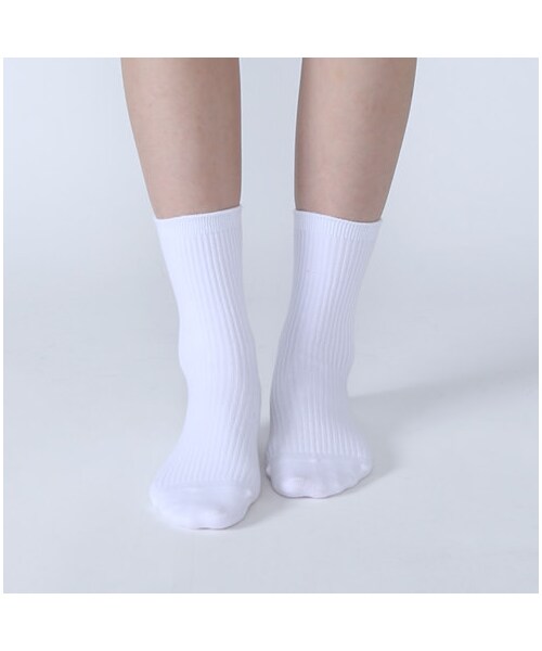 靴下屋（クツシタヤ）の「2×2リブソックス（ソックス・靴下・レディース・キナリ/サラシ/クロ/チャコールモク/モカチャ/アカ/エンジ/オレンジ/カラシ/ダークグリーン/コン/ロイヤルブルー・22.0～24.0cm）」の14枚目の写真