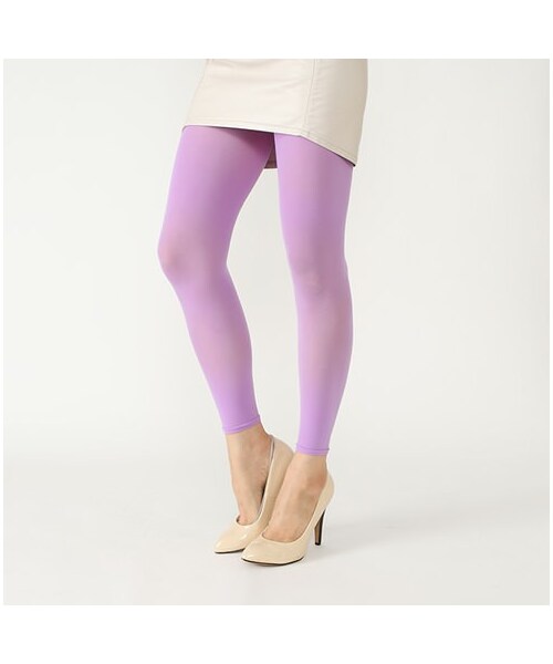 靴下屋（クツシタヤ）の「NEW 60デニール10分丈レギンス（レギンス・スパッツ・レディース・シルバーグレー/グレー/クロ/ニュアンスグレー/チャコールグレー/グレージュ/コゲチャ/ベビーピンク/オールドピンク/コン/インクブルー/ラベンダー・M～L）」の12枚目の写真