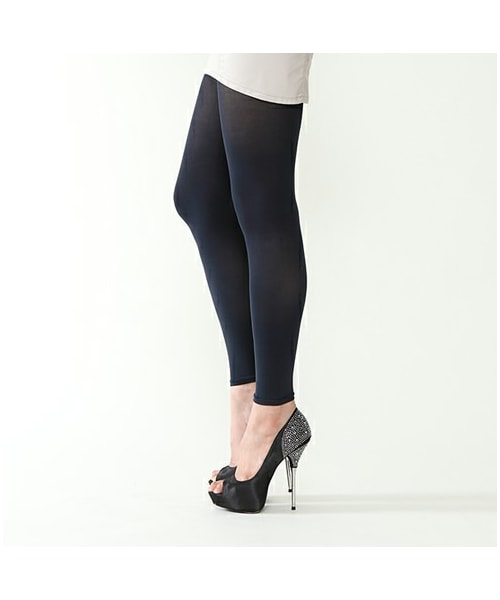 靴下屋（クツシタヤ）の「NEW 60デニール10分丈レギンス（レギンス・スパッツ・レディース・シルバーグレー/グレー/クロ/ニュアンスグレー/チャコールグレー/グレージュ/コゲチャ/ベビーピンク/オールドピンク/コン/インクブルー/ラベンダー・M～L）」の15枚目の写真