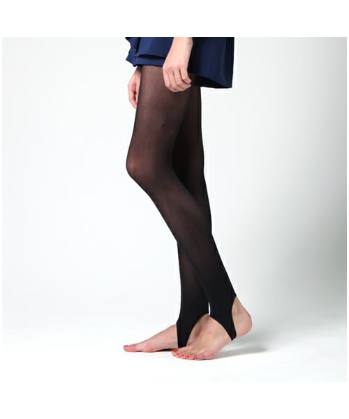 靴下屋（クツシタヤ）の「30デニール　トレンカタイプレギンス（レギンス・スパッツ・レディース・シルバーグレー/クロ/チャコールグレー/グレージュ・M～L）」の7枚目の写真