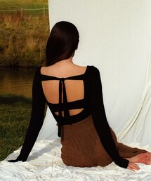 Charles Chaton（シャルルシャトン）の「Back ribboned bodysuit（トップス）」
