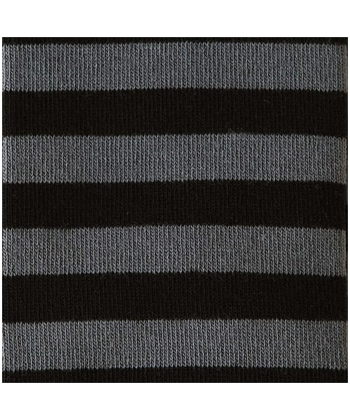 靴下屋（クツシタヤ）の「キッズ ボーダータイツ 110～130㎝（タイツ・キッズ・クロ＋オフ/クロ＋チャコール/クロ＋ピンク/クロ＋オレンジ/クロ＋パープル・110.0～130.0cm）」の2枚目の写真