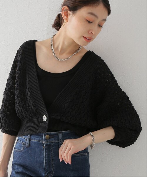 新品タグ付き　plage ミドルゲージ スカシ ボレロ plage（プラージュ）の「ミドルゲージ スカシ ボレロ（）」 - WEAR